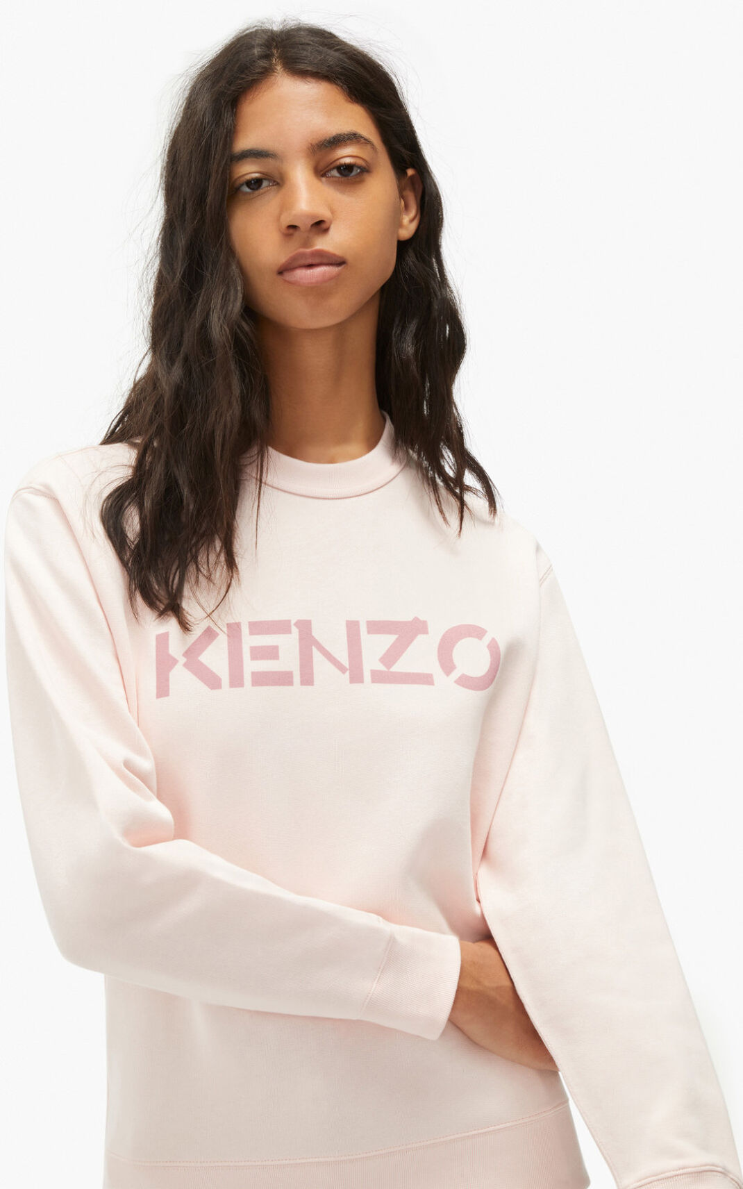 Kenzo Logo Ženska Puloverji Roza SI-5807924